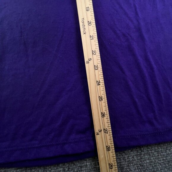 VTG Hanes 50/50 Blank Purple Short Sleeve USA Made Cut Tag Large 42-44 - Picture 3 of 11